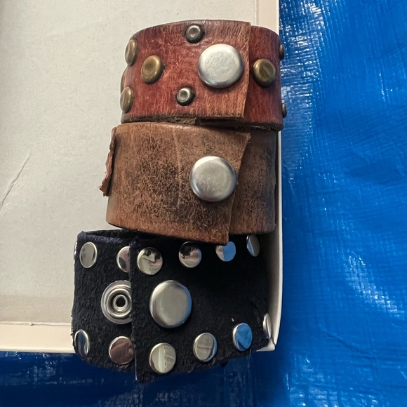 🌟 HOST PICK 🌟 Custom handmade leather cuffs - Picture 4 of 4